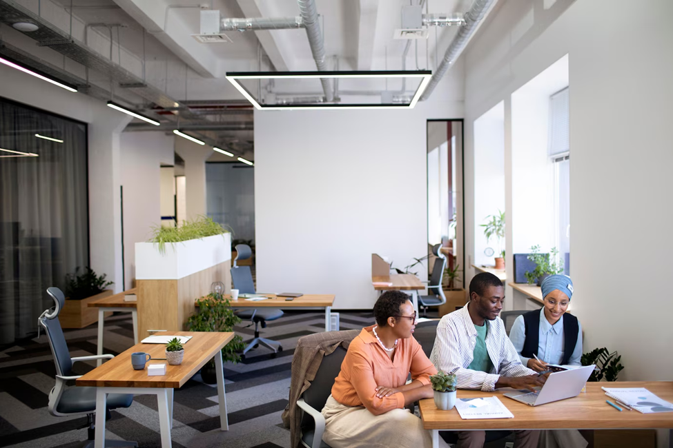 Efficiency Meets Elegance: Commercial Workspace Design Trends in 2024 illustration